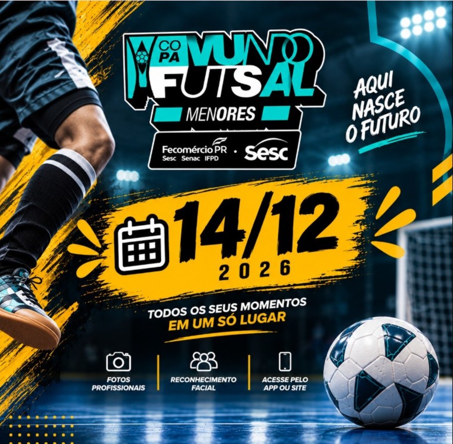 PACOTE DE FOTOS ANTECIPADO –  Copa Mundo do Futsal Sesc Menores 14/12/2026