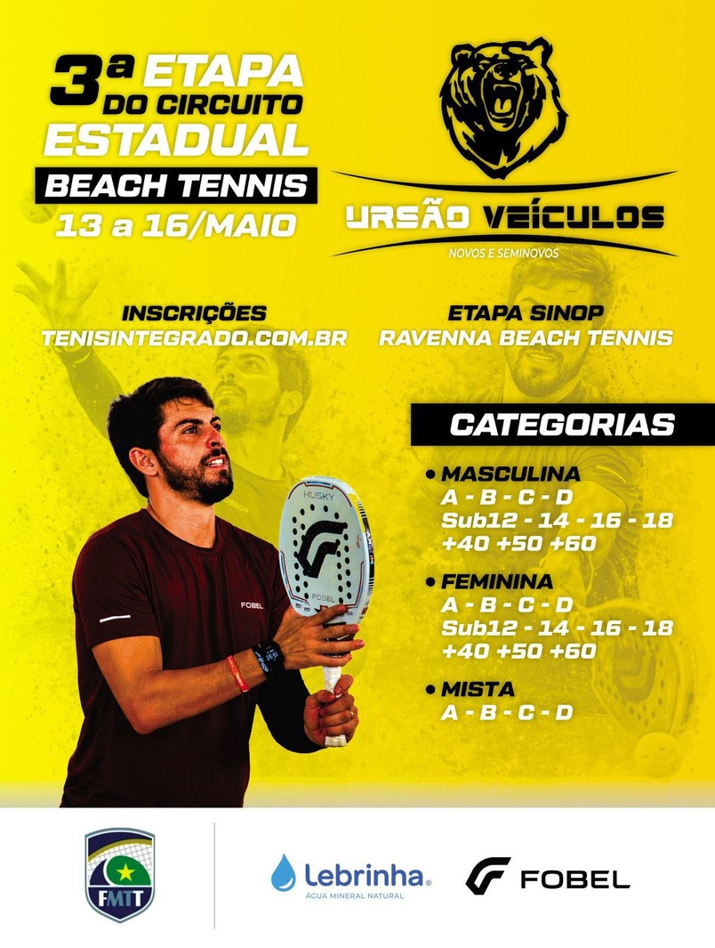 PACOTE DE FOTOS ANTECIPADO �  3� Etapa do Circuito Mato-grossense de Beach Tennis 2026 - RAVENNA BEACH TENNIS