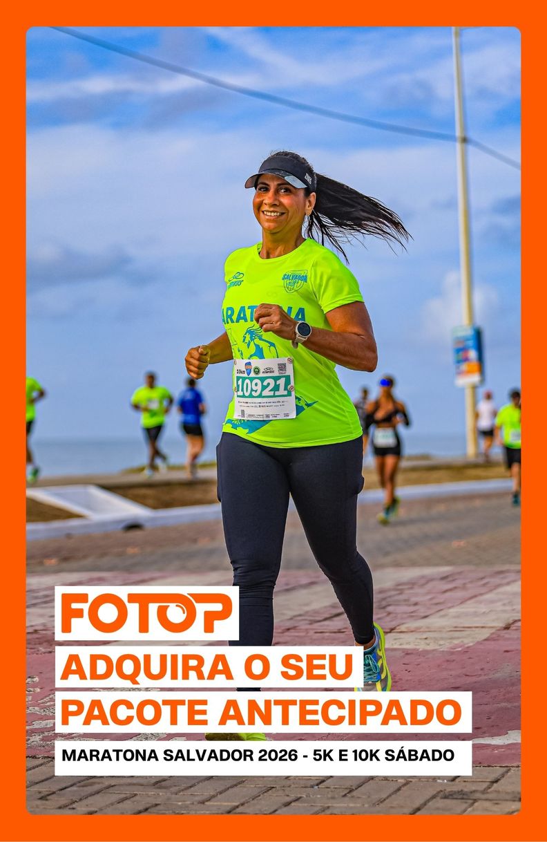   MARATONA SALVADOR 2026 - 3K, 5K E 10K SÁBADO - PACOTE DE FOTOS ANTECIPADO