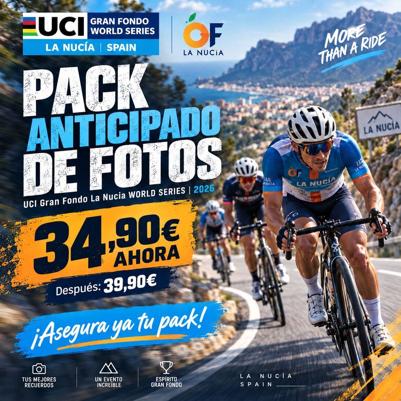 PAQUETE DE FOTOS - UCI Gran Fondo La Nucia WORLD SERIES | 2026