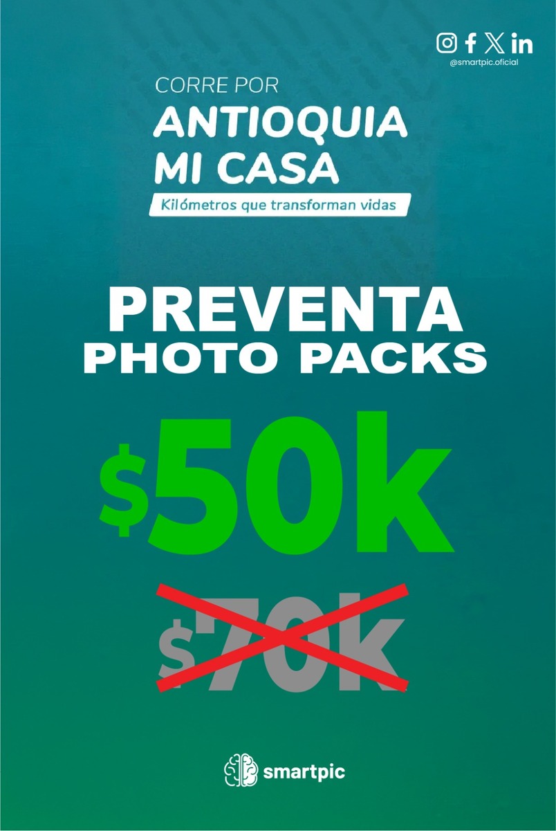 PHOTO PACKS - Carrera Corre por Antioquia Mi Casa