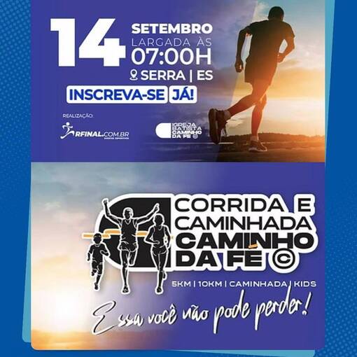 CORRIDA E CAMINHADA CAMINHO DA FÉ 2025 no Fotop